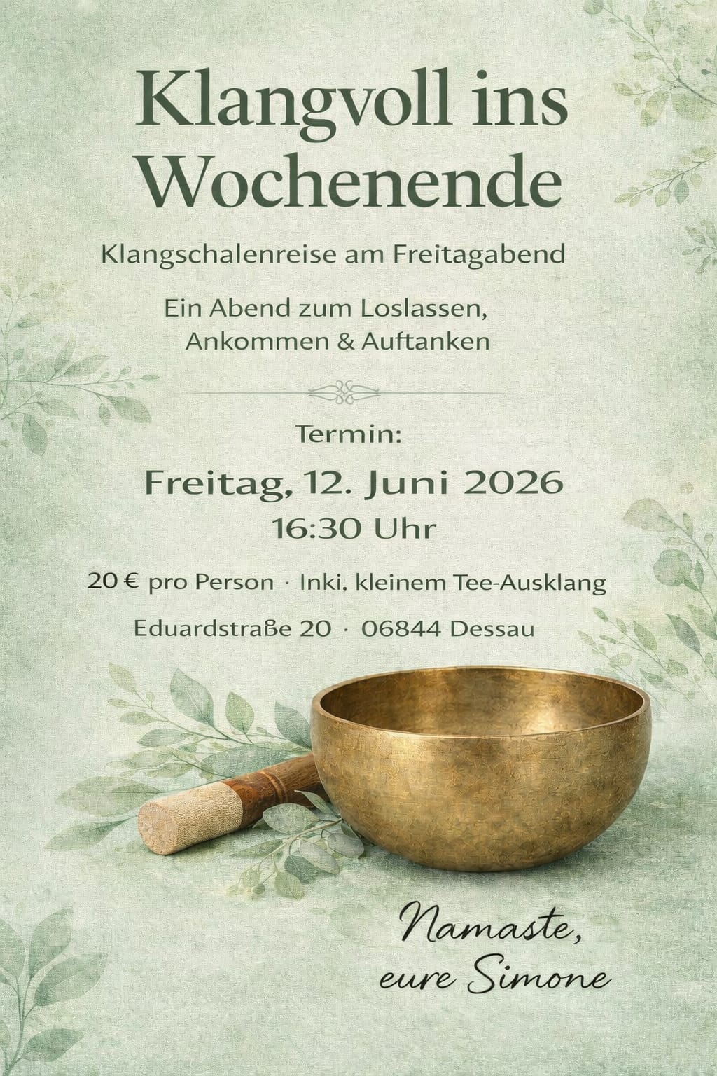 Klangschalenreise Angebot geführte Klangschalenreise im Juni 2026